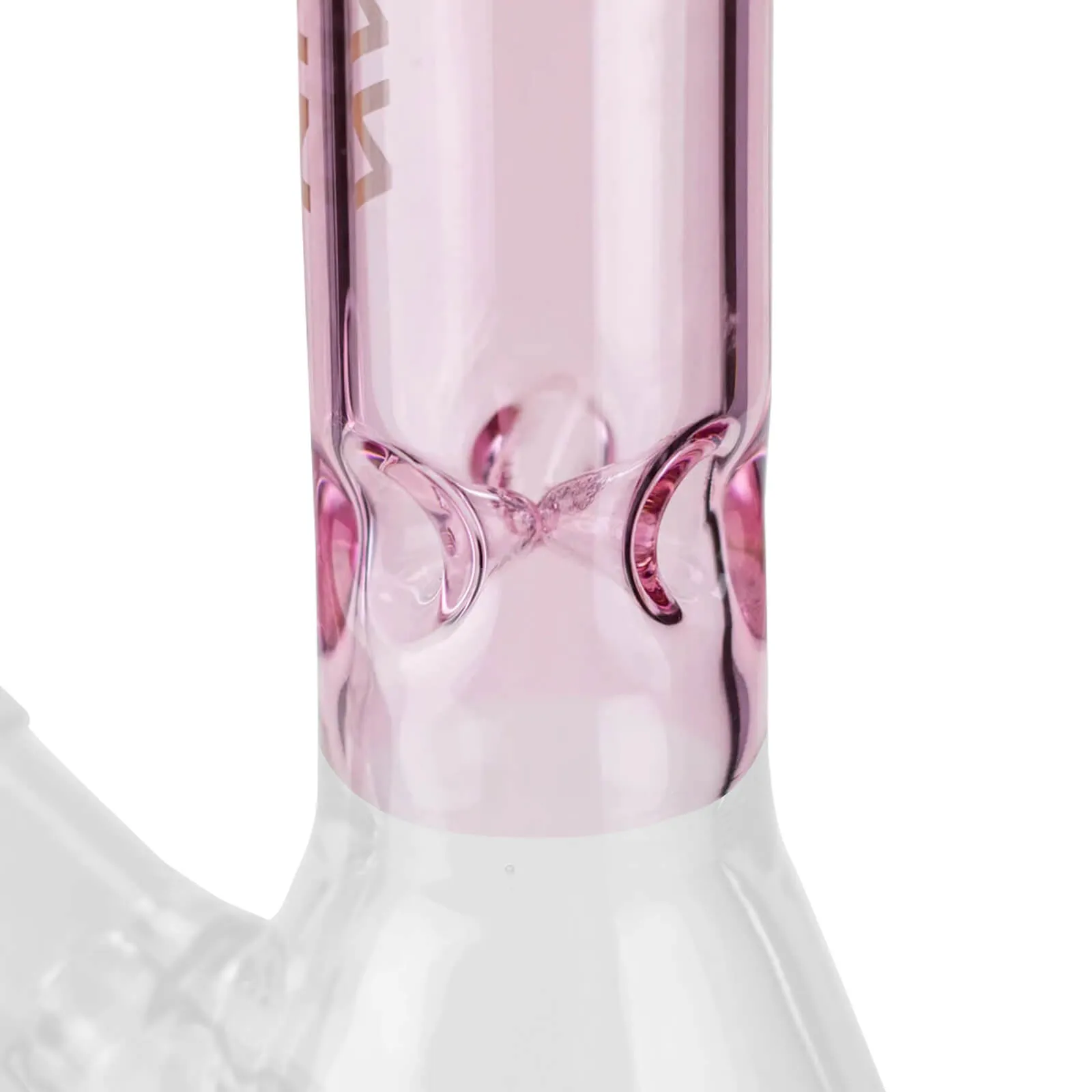 10" WellCann Pink Glass Beaker Bong with Wide Mouth