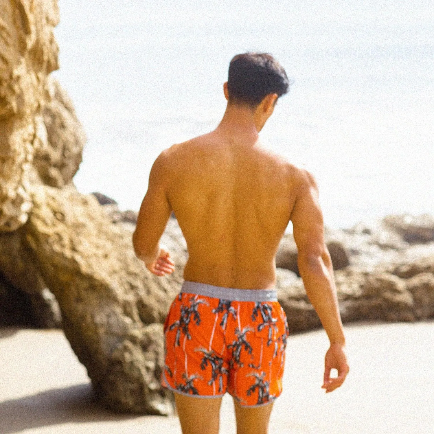 4.5 Inch Inseam Vintage Stretch Coconut Swim Trunks