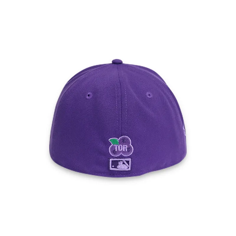 [60243837] Toronto Blue Jays 92 WS STATE FRUIT Purple 59FIFTY Men's Fitted Hat