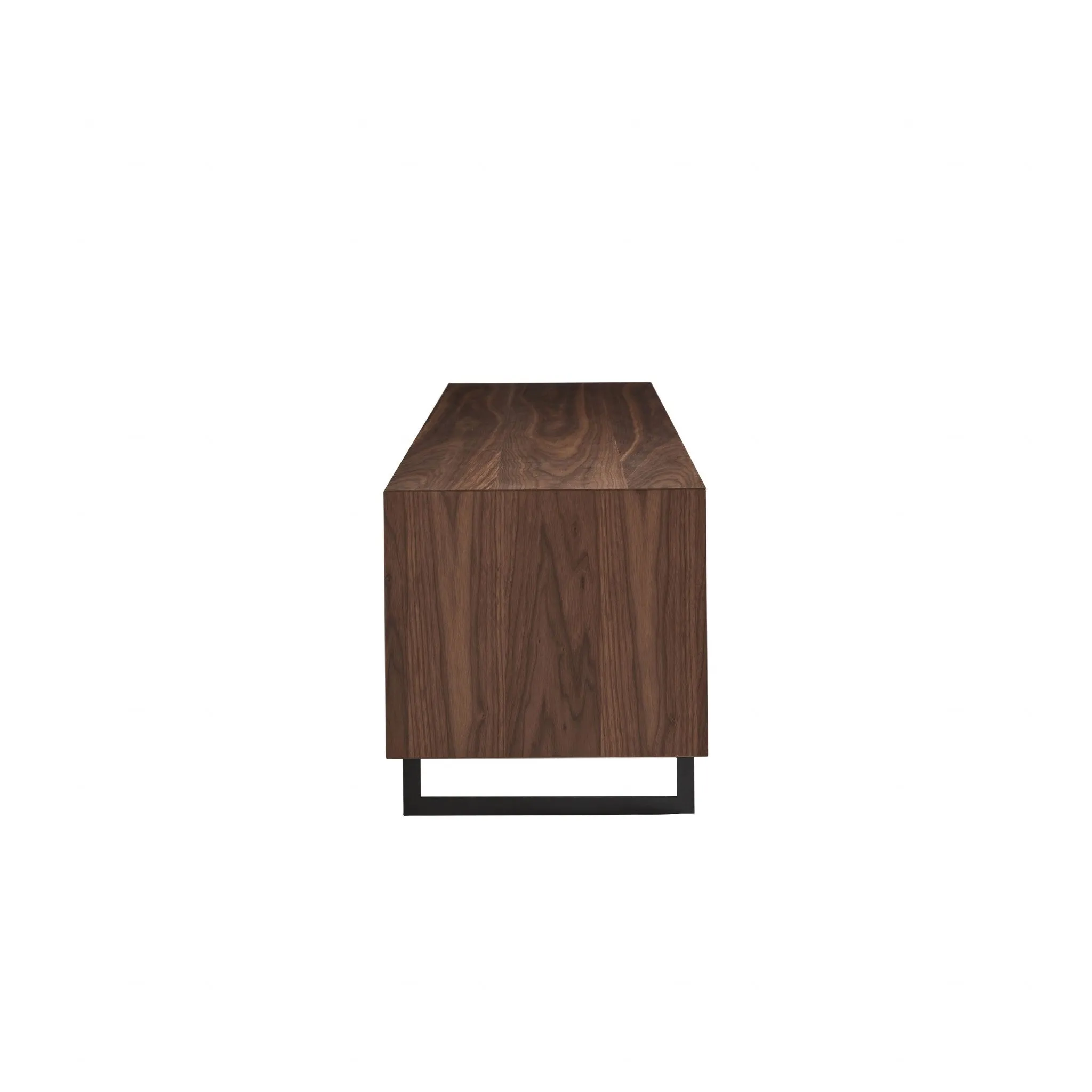 71 Media TV Stand In Walnut And Dark Gray