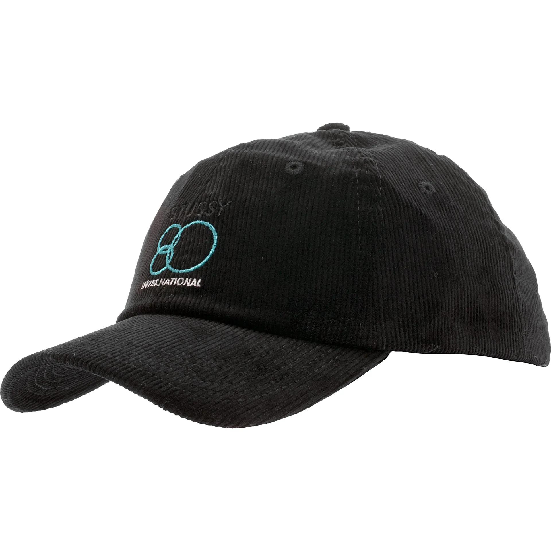 80 International Strapback Hat - Black