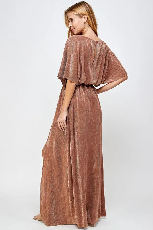 Abigail Maxi Dress in Bronze