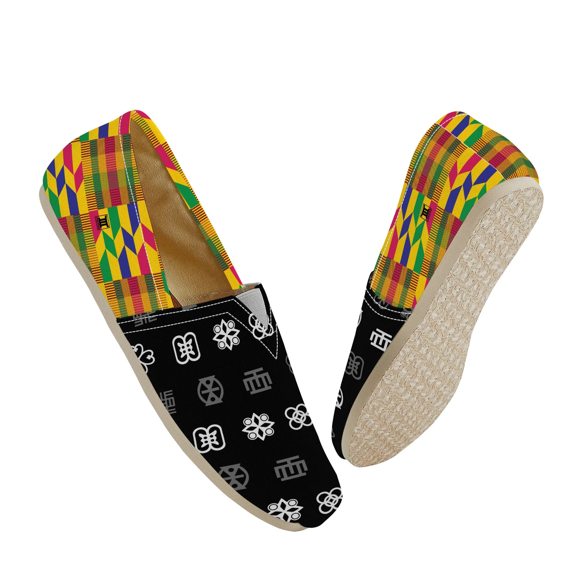 Adinkra Tuntumpa-Kente Slip-on Canvas