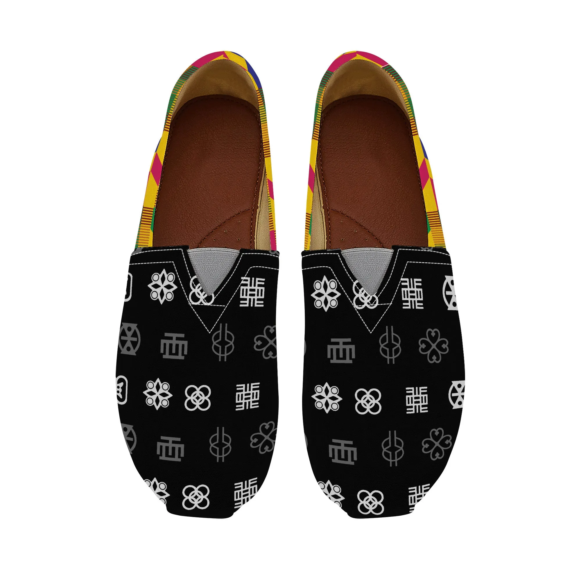 Adinkra Tuntumpa-Kente Slip-on Canvas