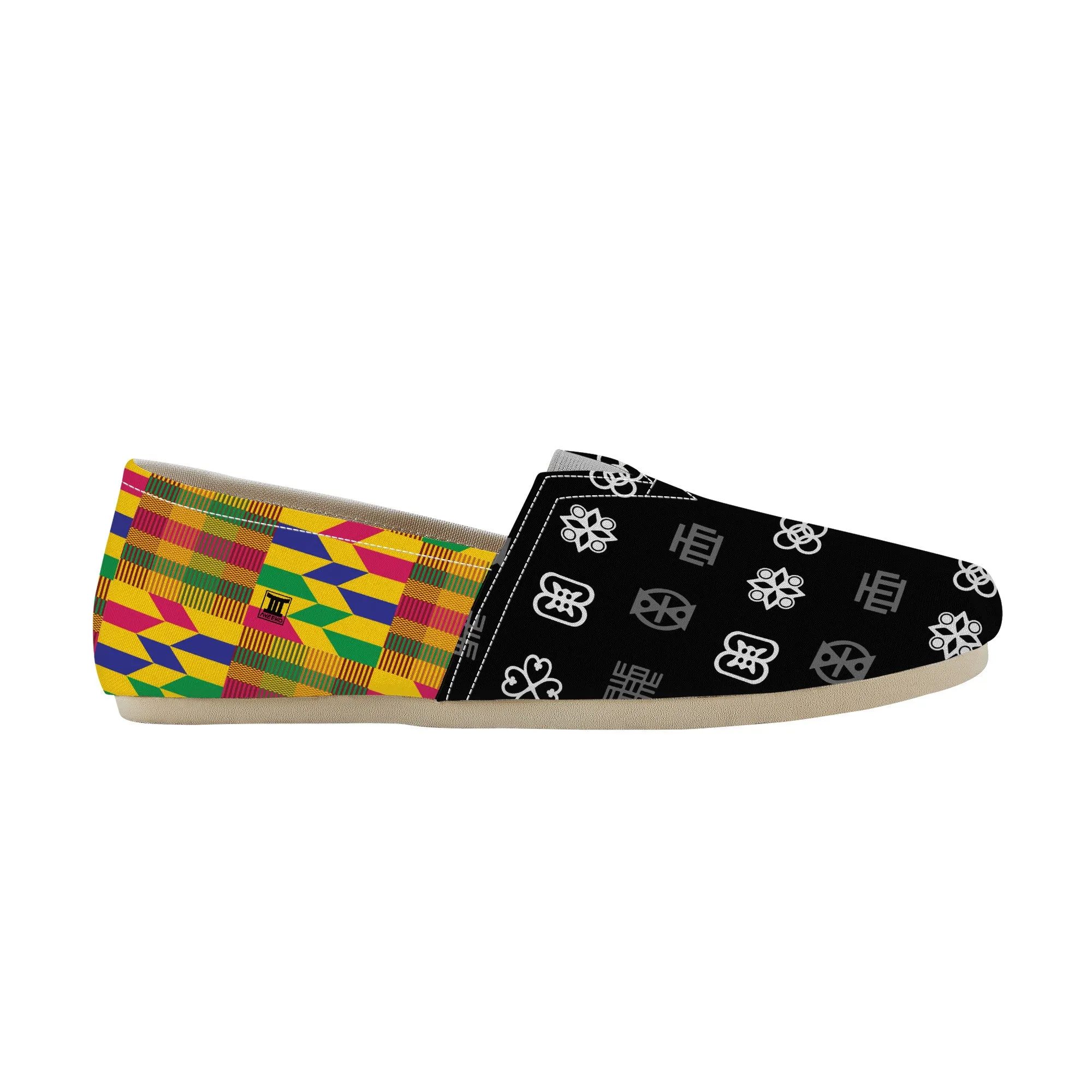 Adinkra Tuntumpa-Kente Slip-on Canvas