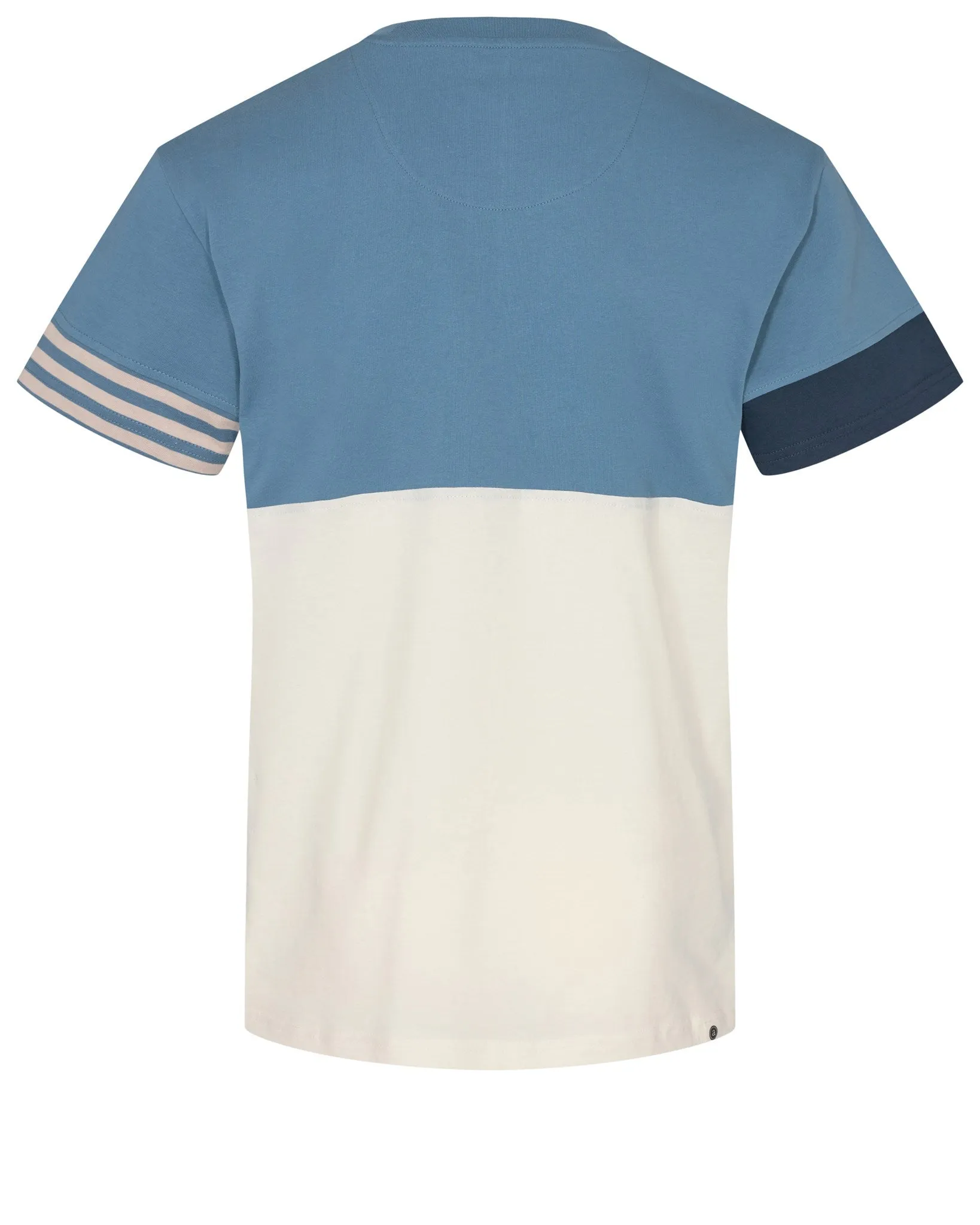 AKKIKKI CB STRIPE TEE - Cornet Blue