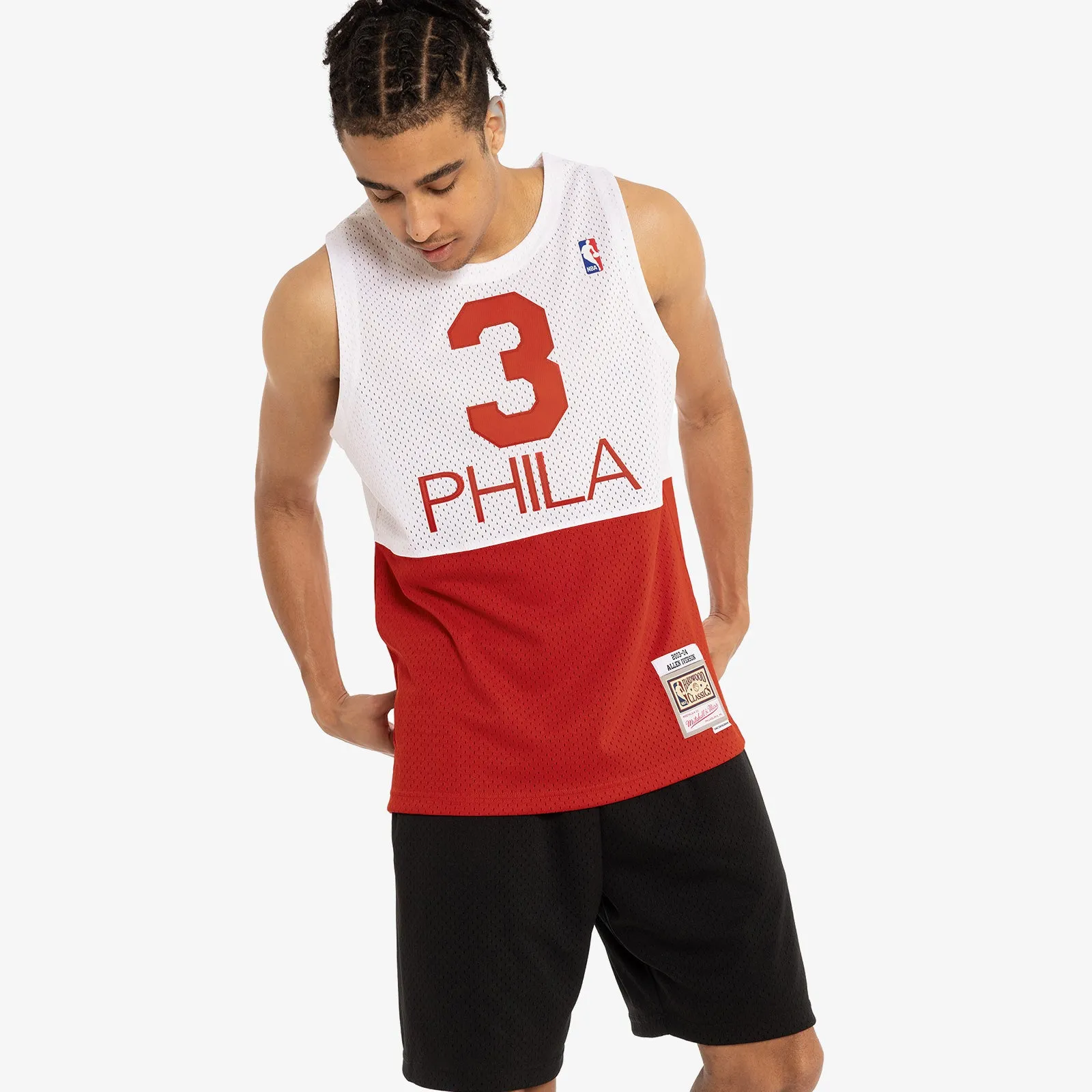 Allen Iverson Philadelphia 76ers 03-04 HWC Swingman Jersey - Red