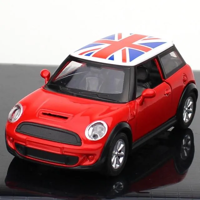 Alloy Car Toy Vehicles Kids Mini Model Toy Pull Back Car Metal Diecast Vehicle Door Open Classic Cars Christmas Gift