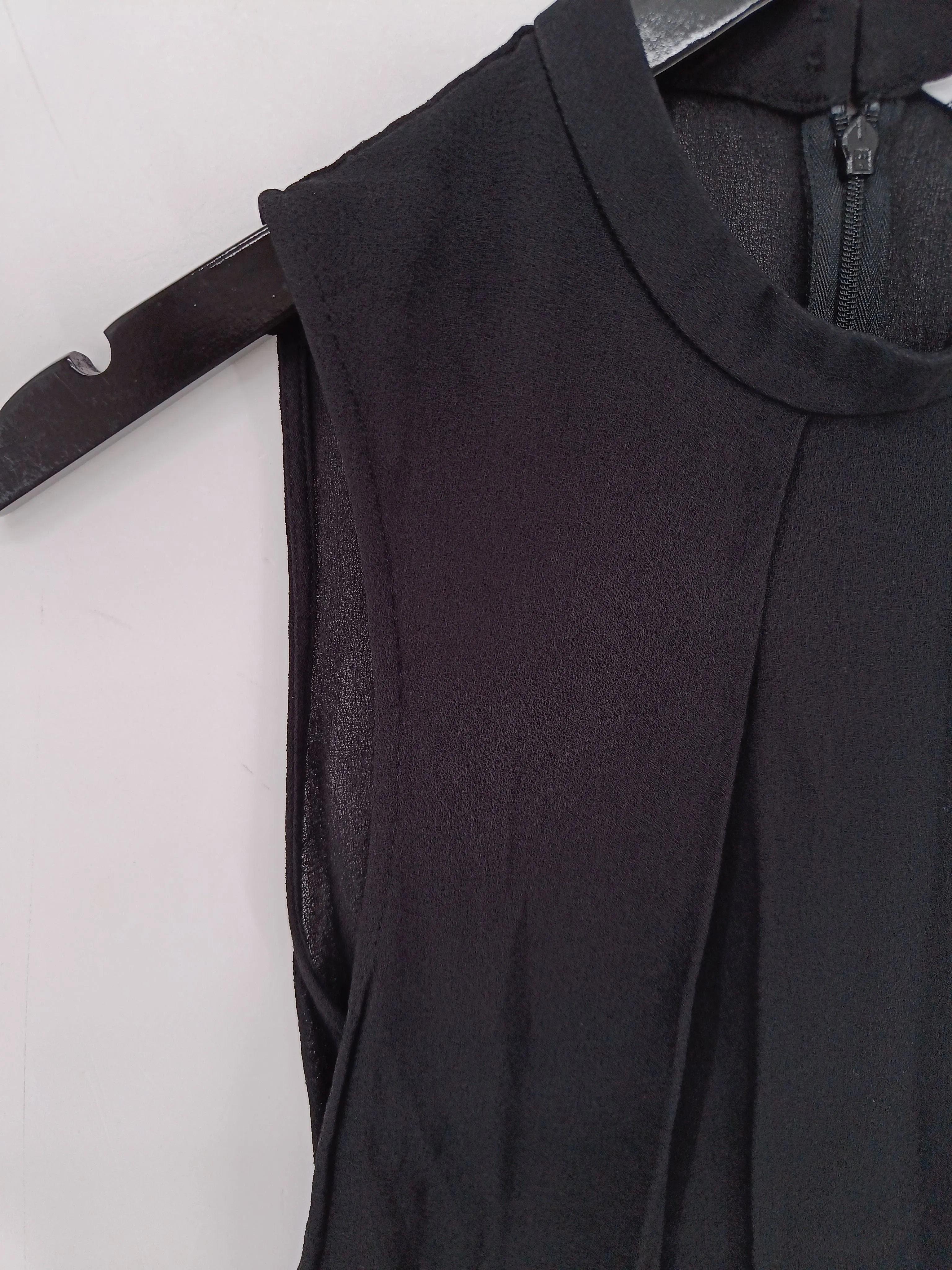 & Other Stories Women's Blouse UK 8 Black 100% Viscose