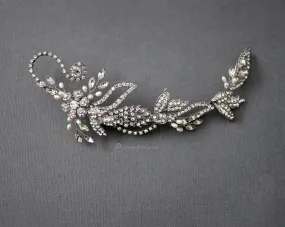 Antique Silver Wedding Hair Clip