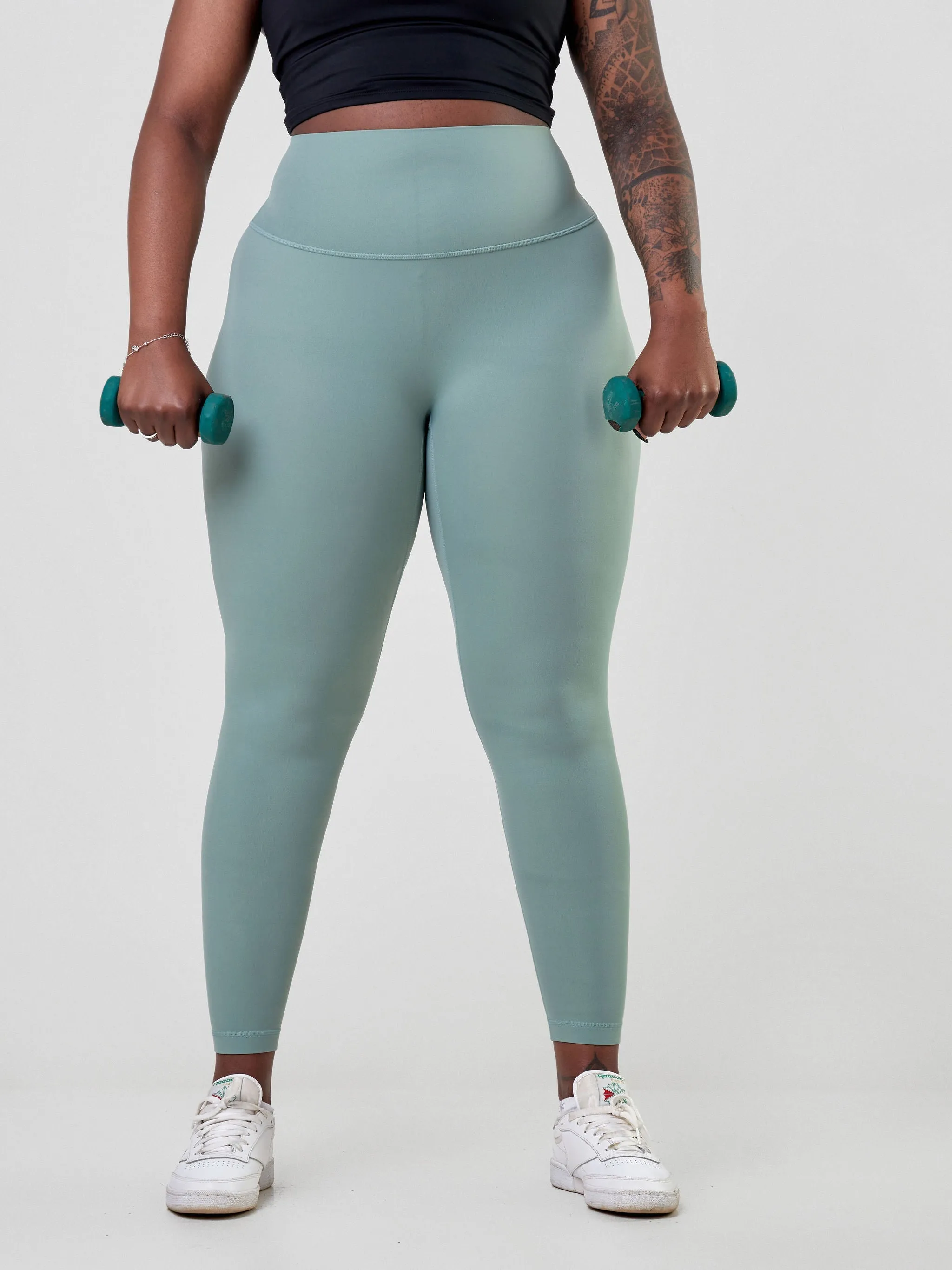 Ava Fitness Bella Workout Leggings - Tidal Blue