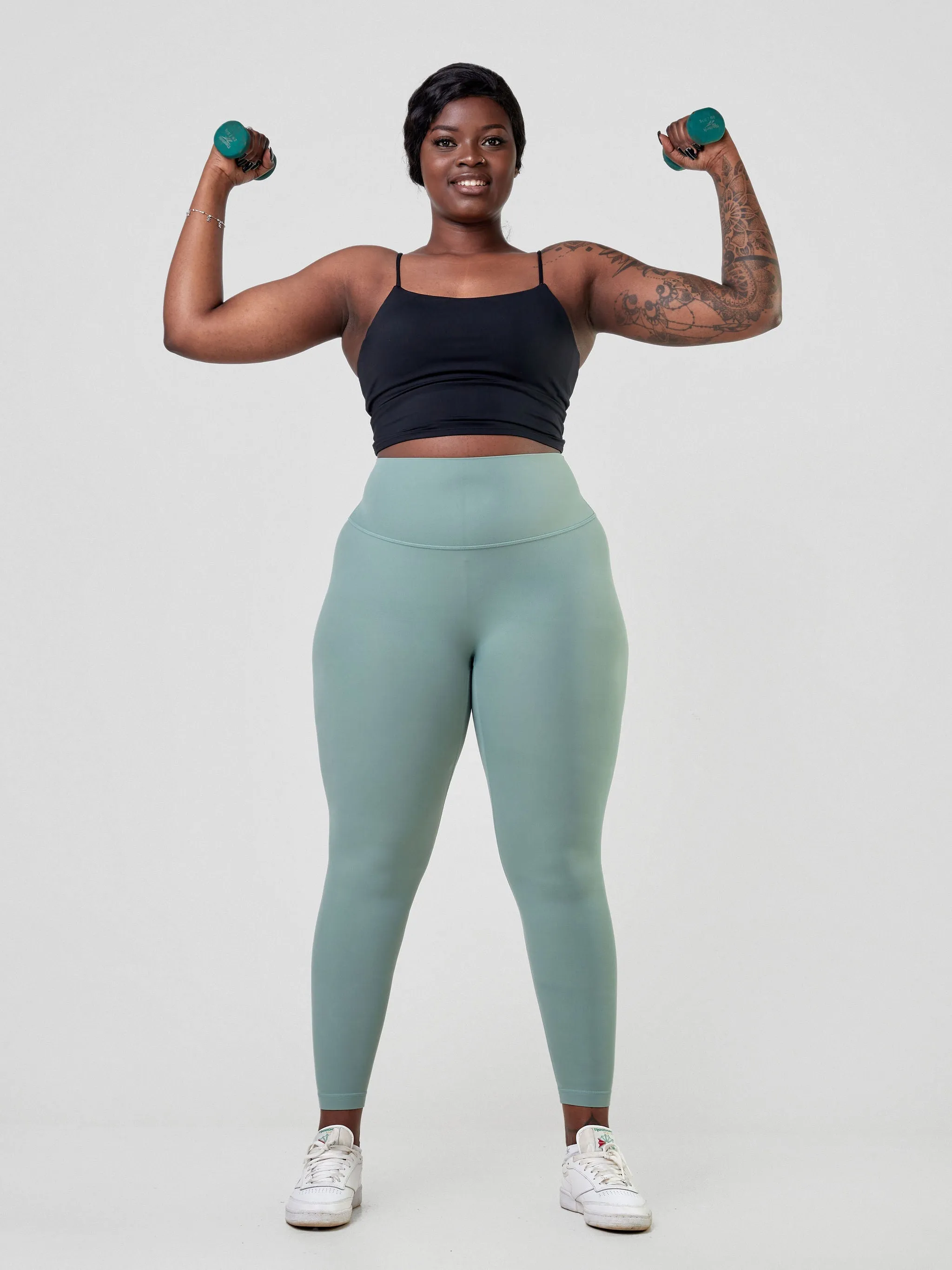 Ava Fitness Bella Workout Leggings - Tidal Blue