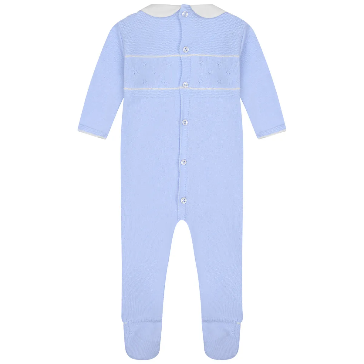 Baby Boys Babygrow - Cotton Knitted Babygrow