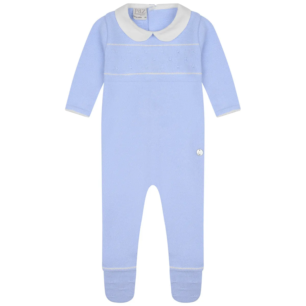 Baby Boys Babygrow - Cotton Knitted Babygrow