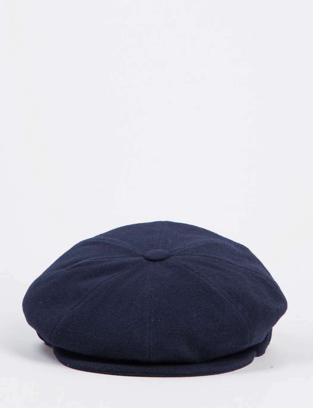 Bailey Galvin Wool Newsboy Cap - Navy Blue