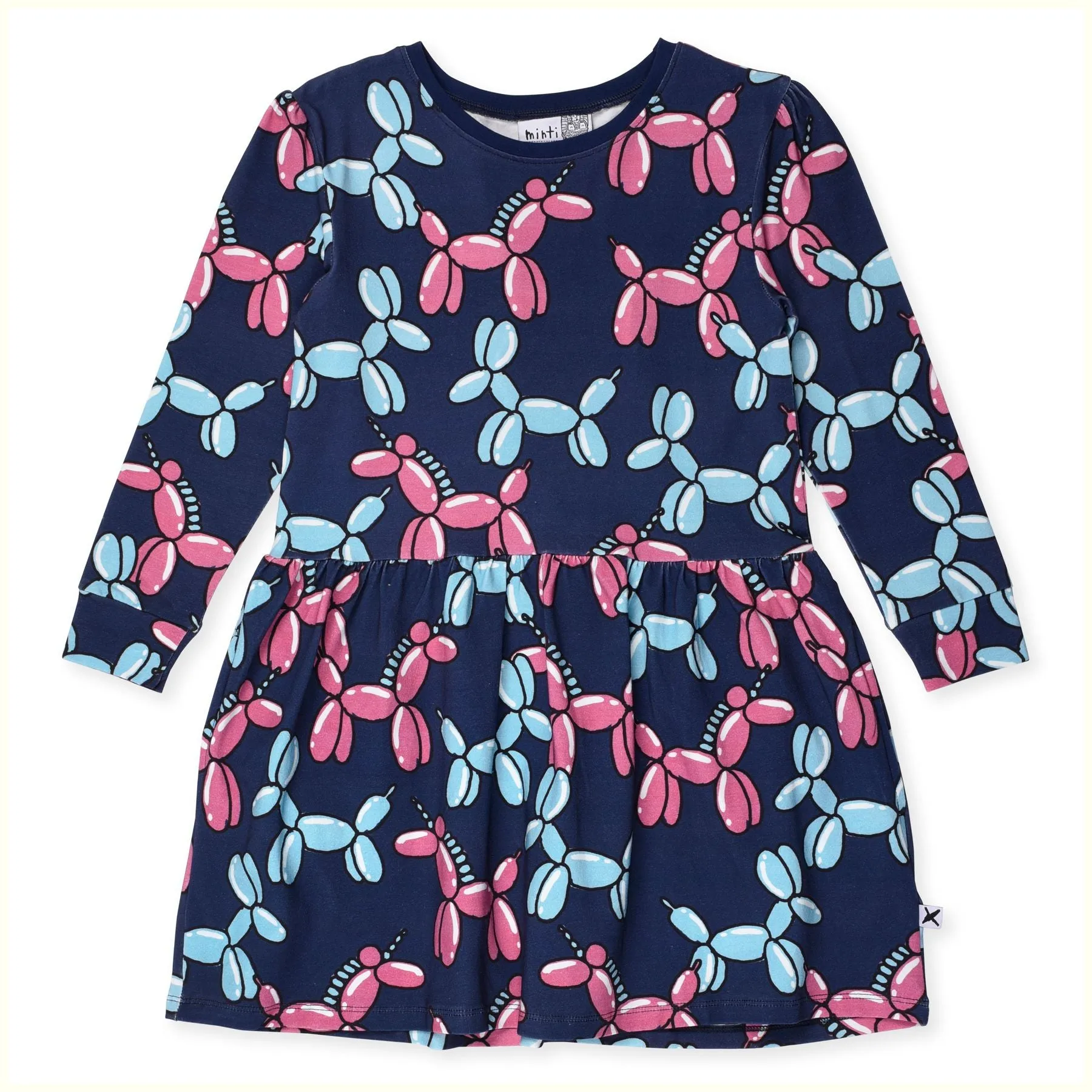 Balloon Buddies Dress Dark Blue