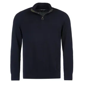 Barbour Cotton Half Zip Sweater Navy