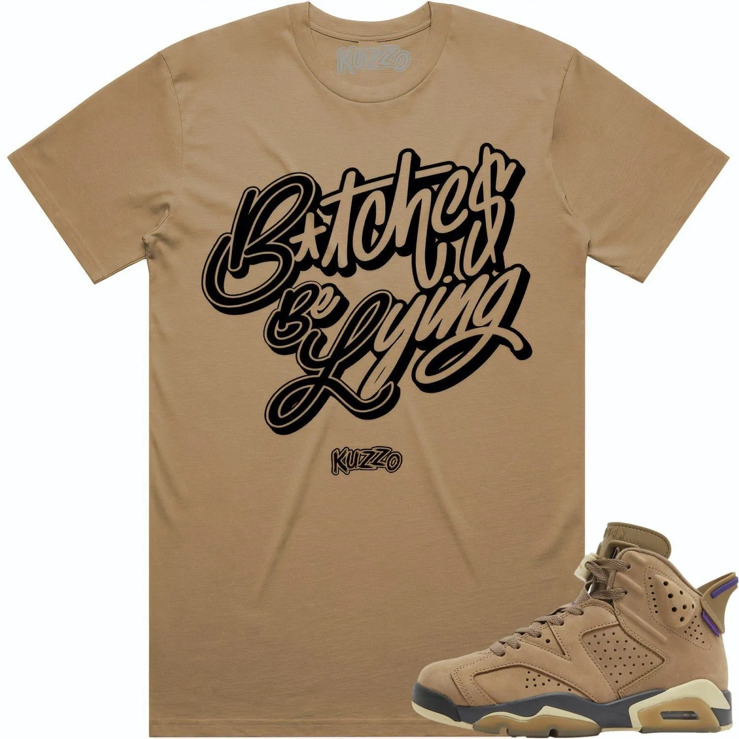 BBL : Brown Kelp Sneaker Tees Shirt (black ink)