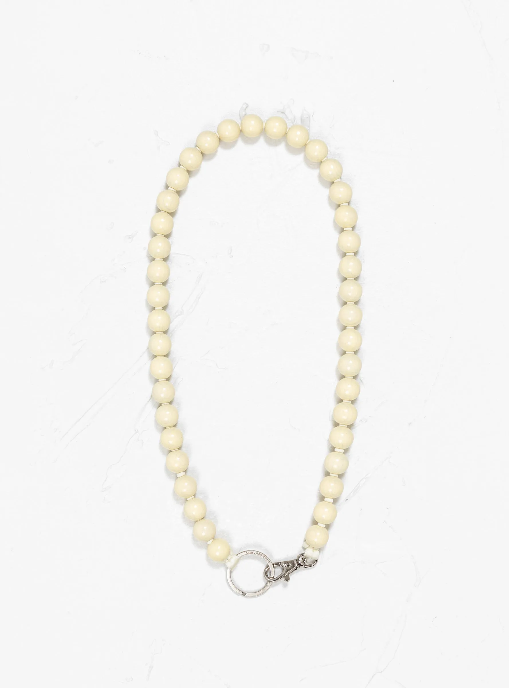 Big Pearls Long Keyholder Opal