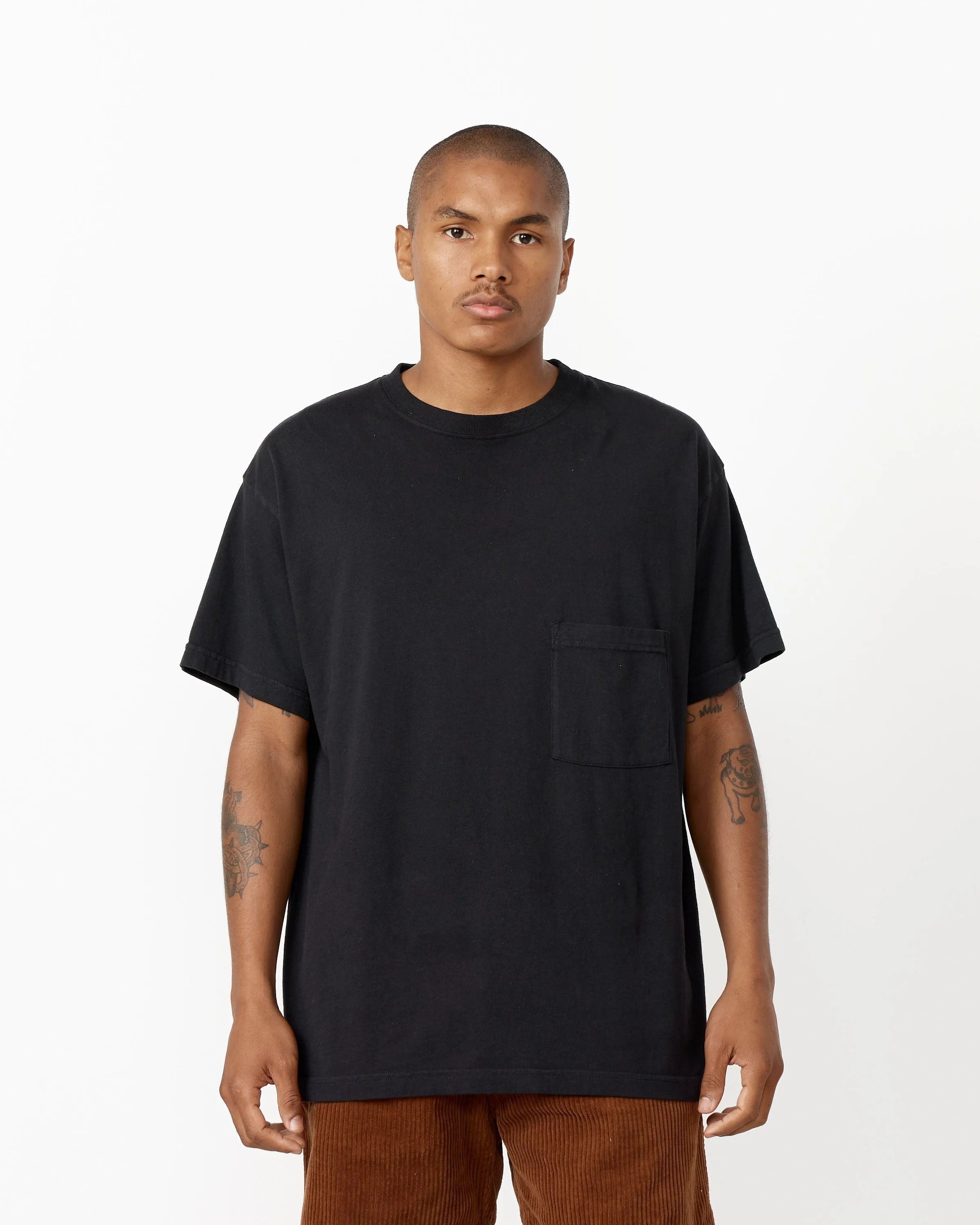 Big Pocket Tee in Black