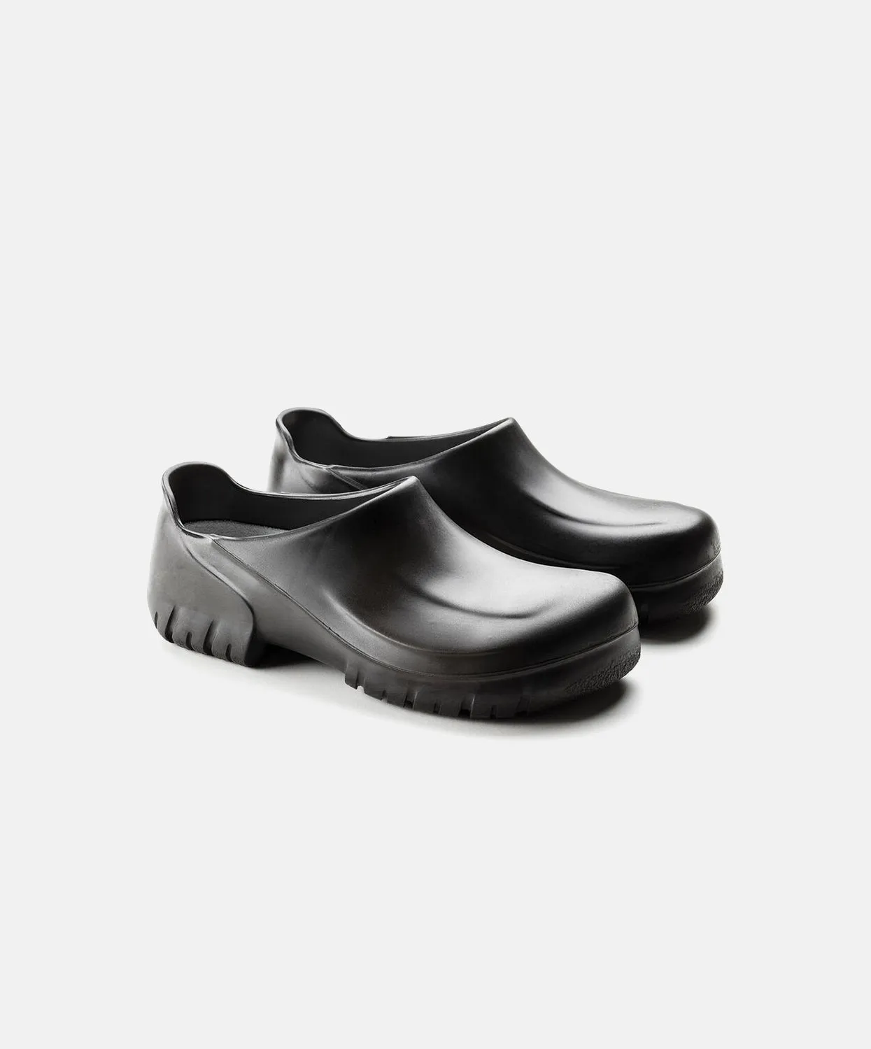 Birkenstock A640 Black Clogs with Steelcap Toe