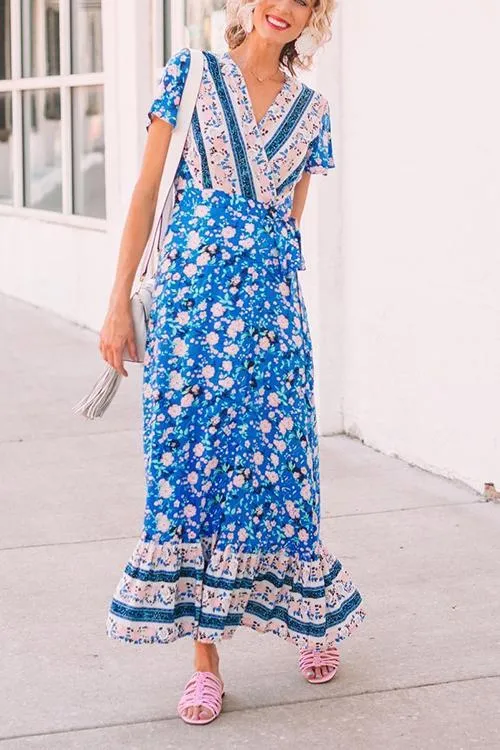 Bohemian Floral Maxi Dress