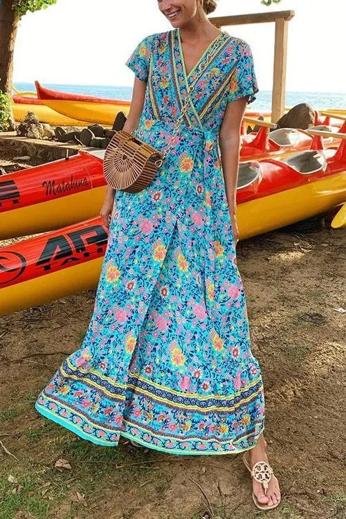 Bohemian Floral Maxi Dress