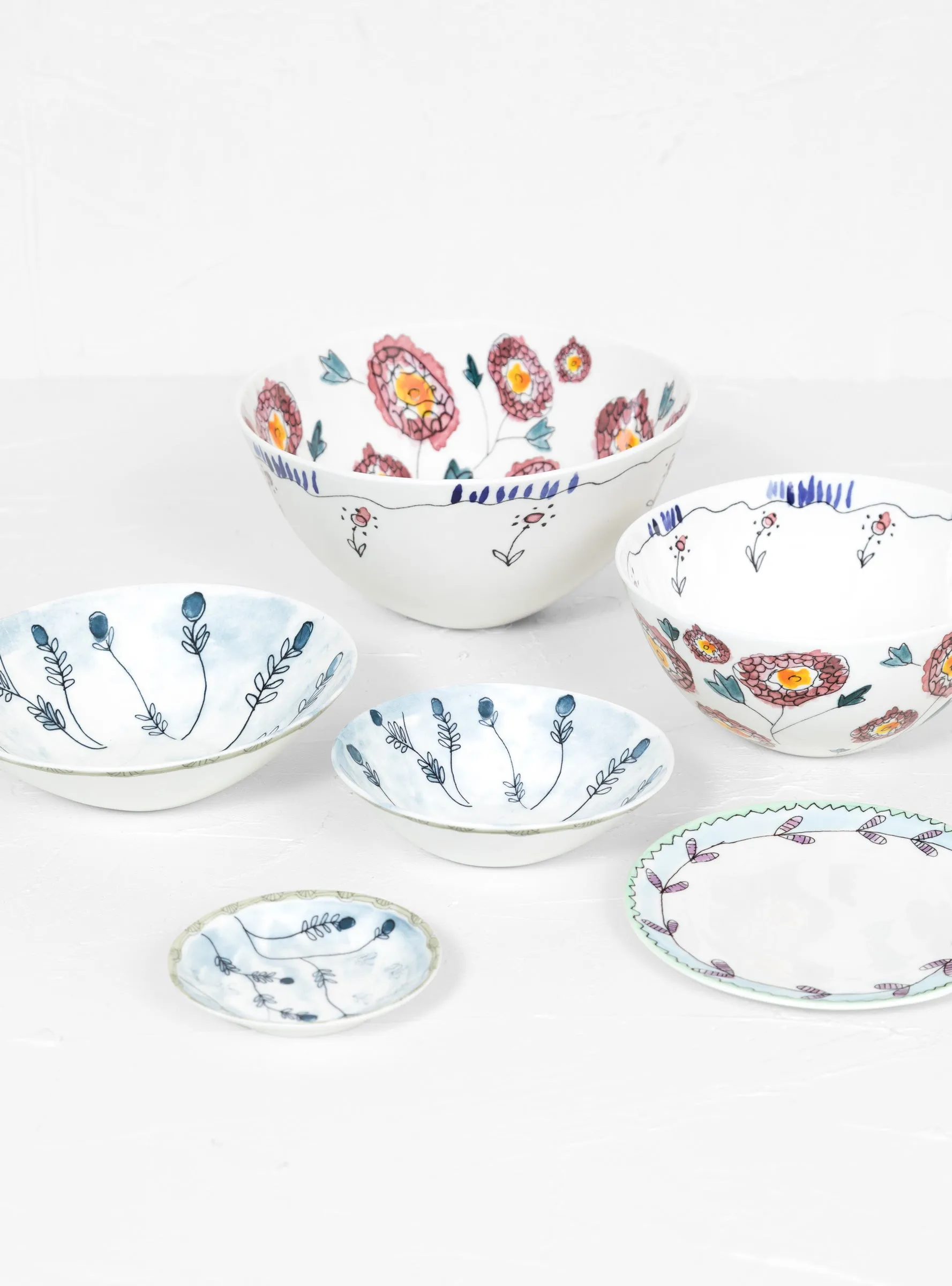 Bowl L Anemone Milk Set