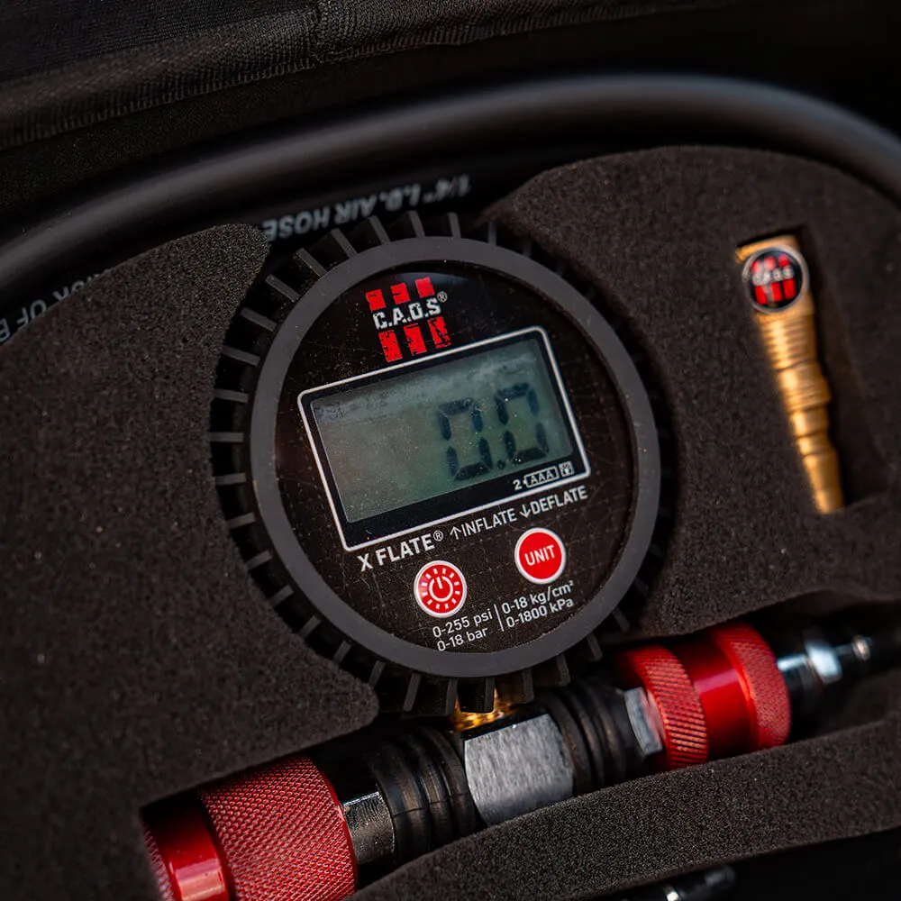 CAOS X FLATE Tyre Inflate-Deflate and Pressure Gauge