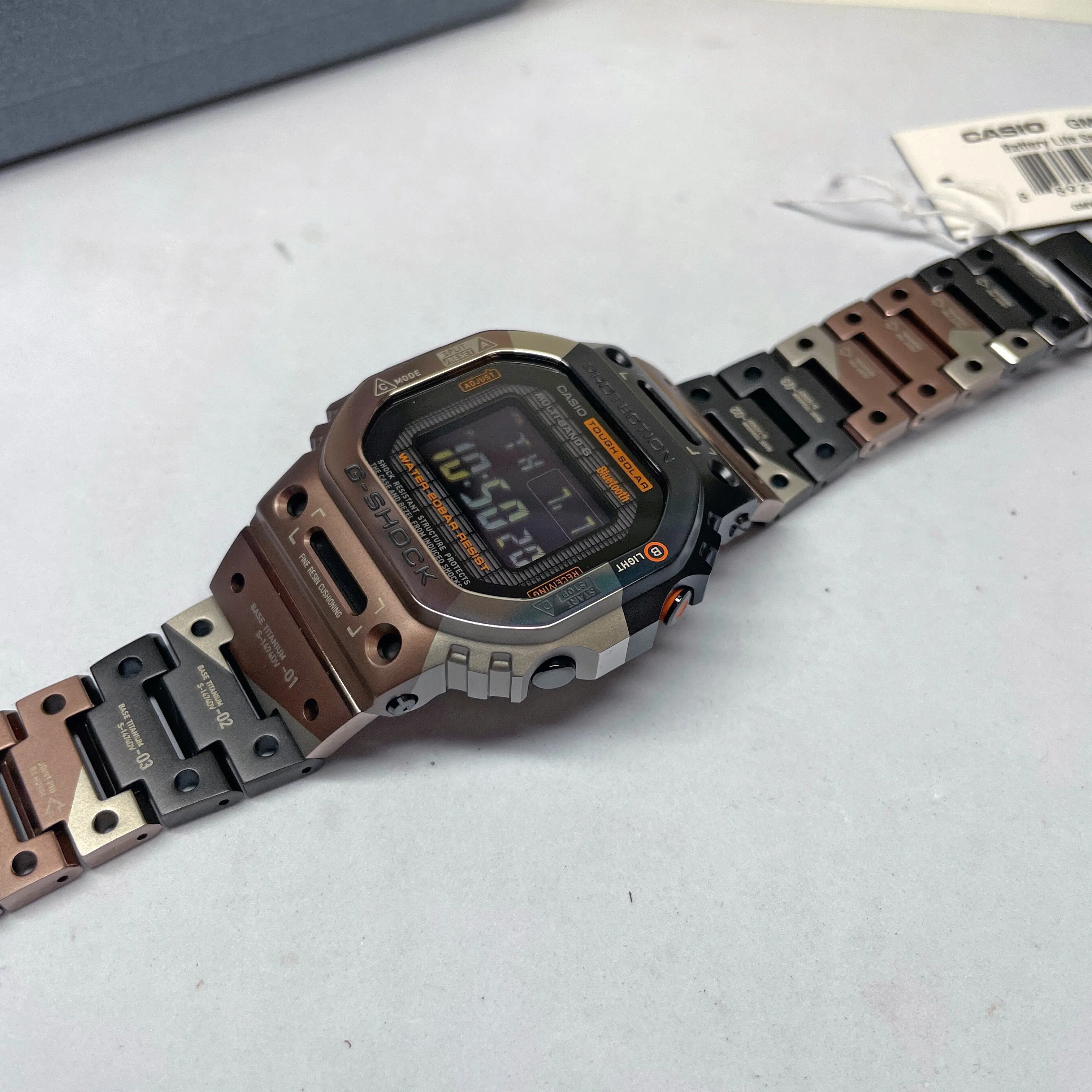 Casio G-SHOCK 5600 Virtual Armor II Digital Titanium Watch GMWB5000TVB-1 Limited