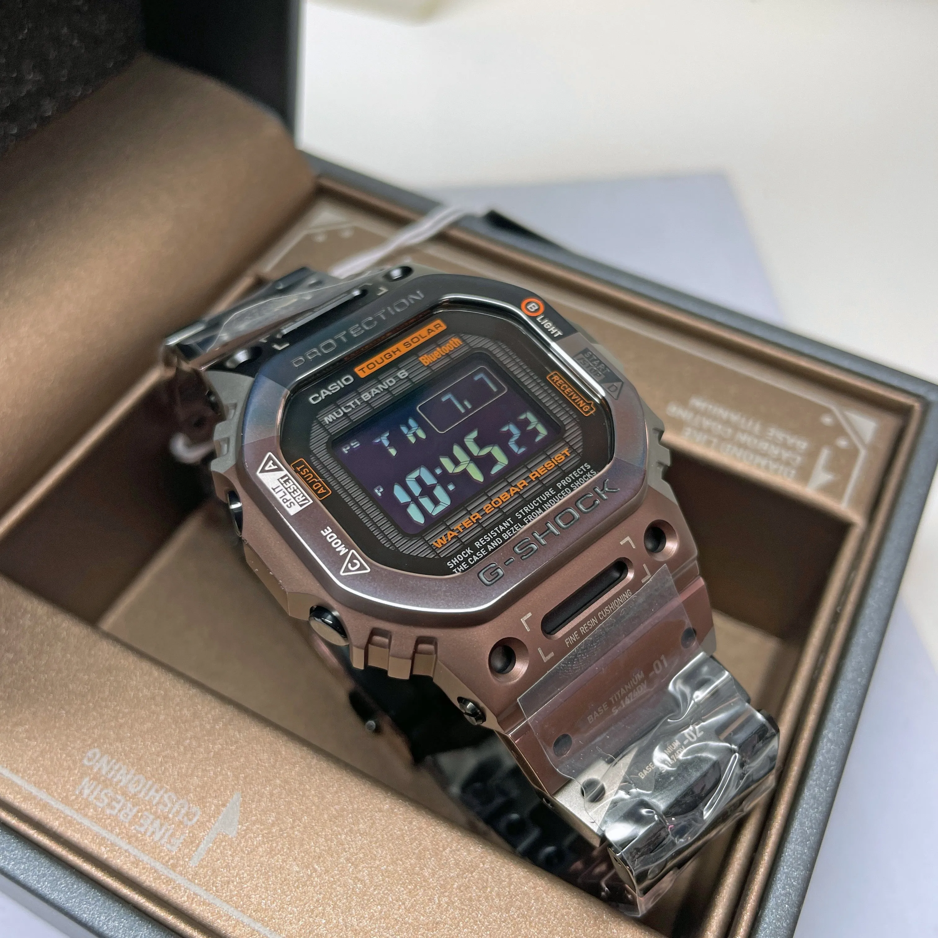 Casio G-SHOCK 5600 Virtual Armor II Digital Titanium Watch GMWB5000TVB-1 Limited