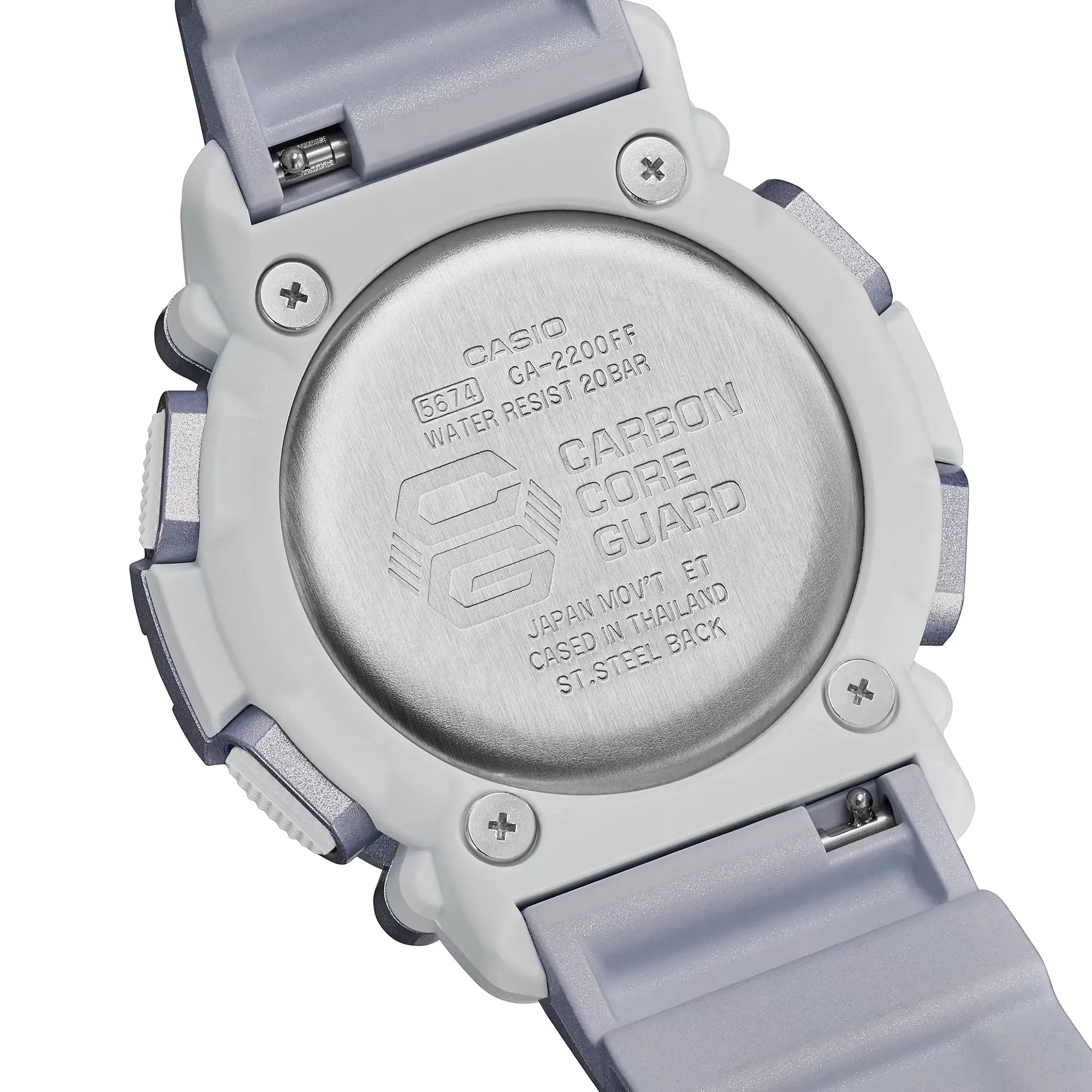 CASIO G-Shock GA2200FF-8A Forgotten Future Silver Metallic Watch Limited