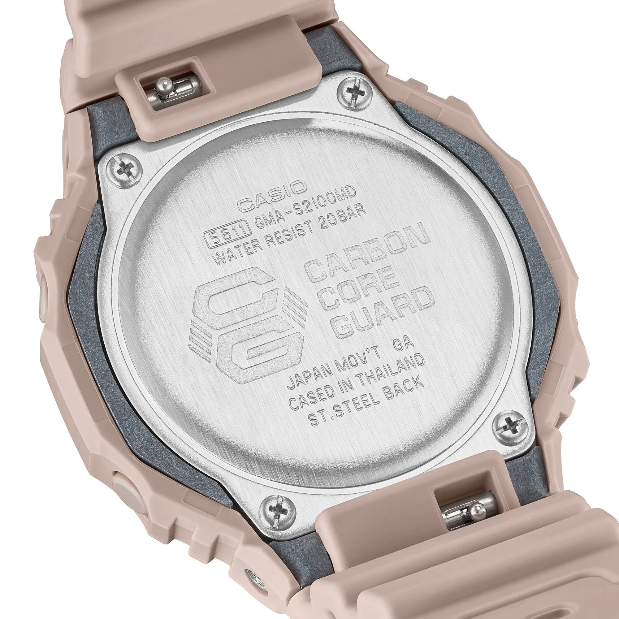 Casio G-Shock GMAS2100 “Mini CasiOak” Blush Pink Metallic Gold Watch GMAS2100MD-4A