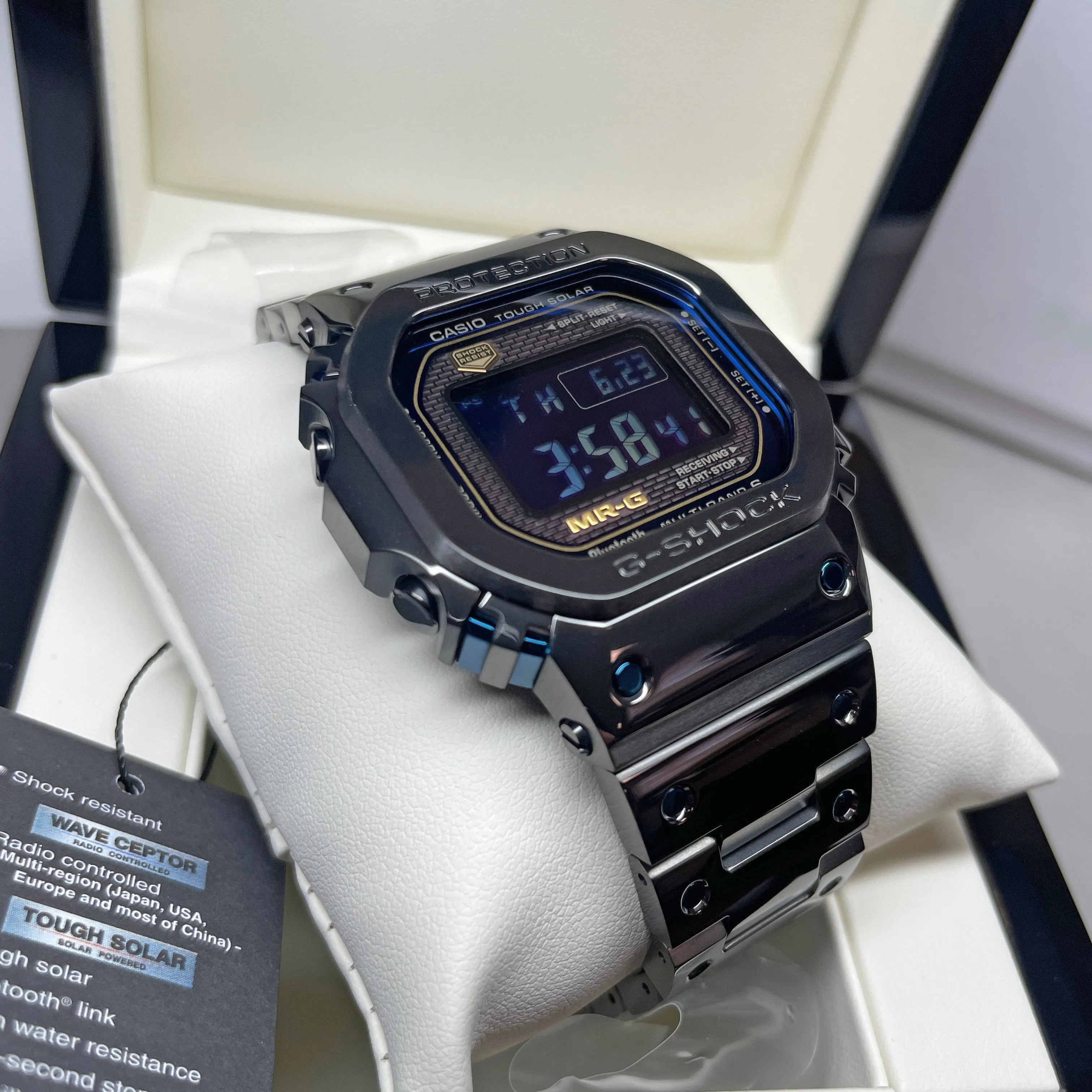 Casio G-SHOCK MRG Ao Zumi Blue Black Titanium Square MRGB5000-BA1 Watch Limited Edition