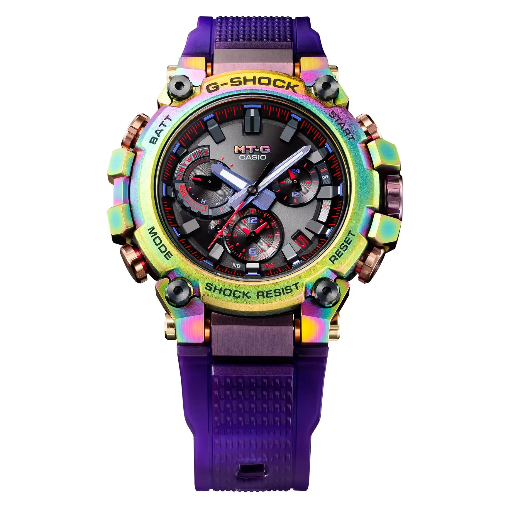 Casio G-Shock MTGB3000PRB-1 Aurora Oval Rainbow Purple Limited Edition MTG Watch