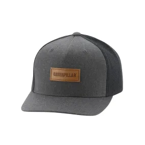 Caterpillar Cat Patch Flat Bill Cap Flexfit Charcoal Heather