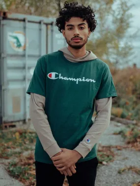 CHAMPION HERITAGE SCRIPT T-SHIRT - CLEARANCE