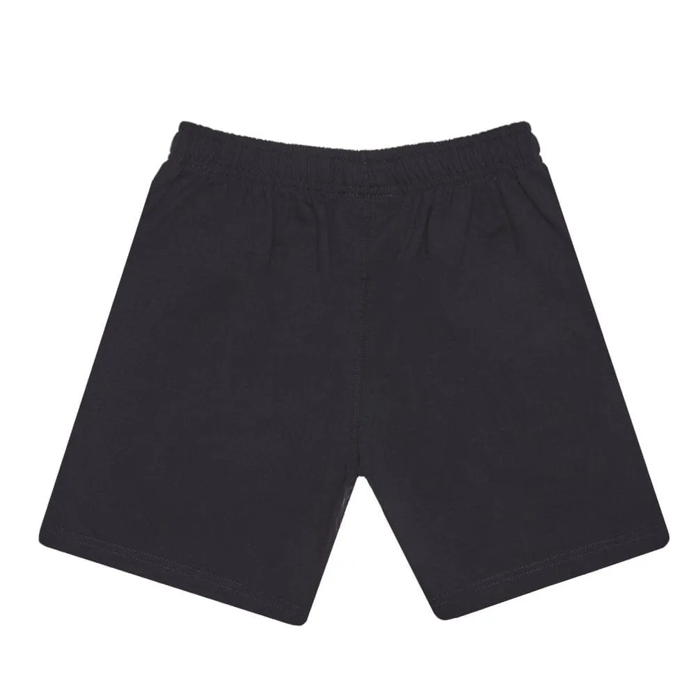 CHAMPION JUNIOR SCRIPT BLACK JERSEY SHORTS