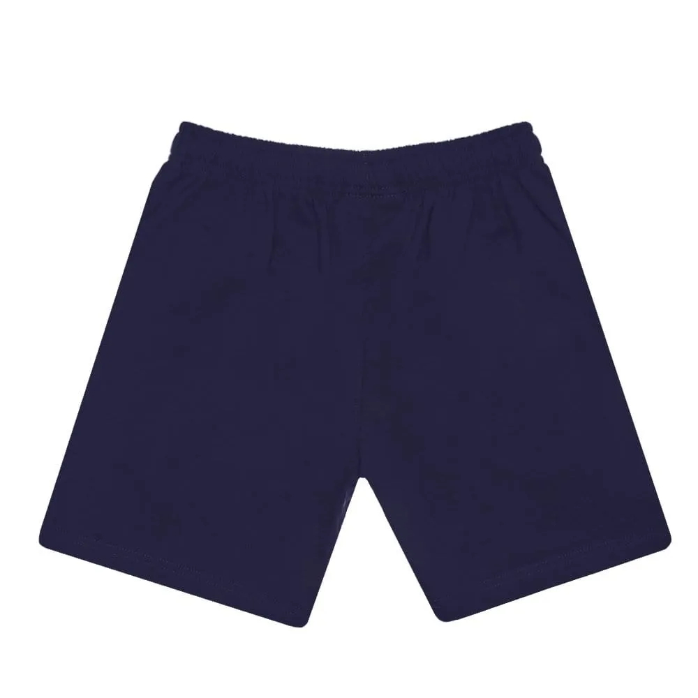 CHAMPION JUNIOR SCRIPT JERSEY NAVY SHORTS