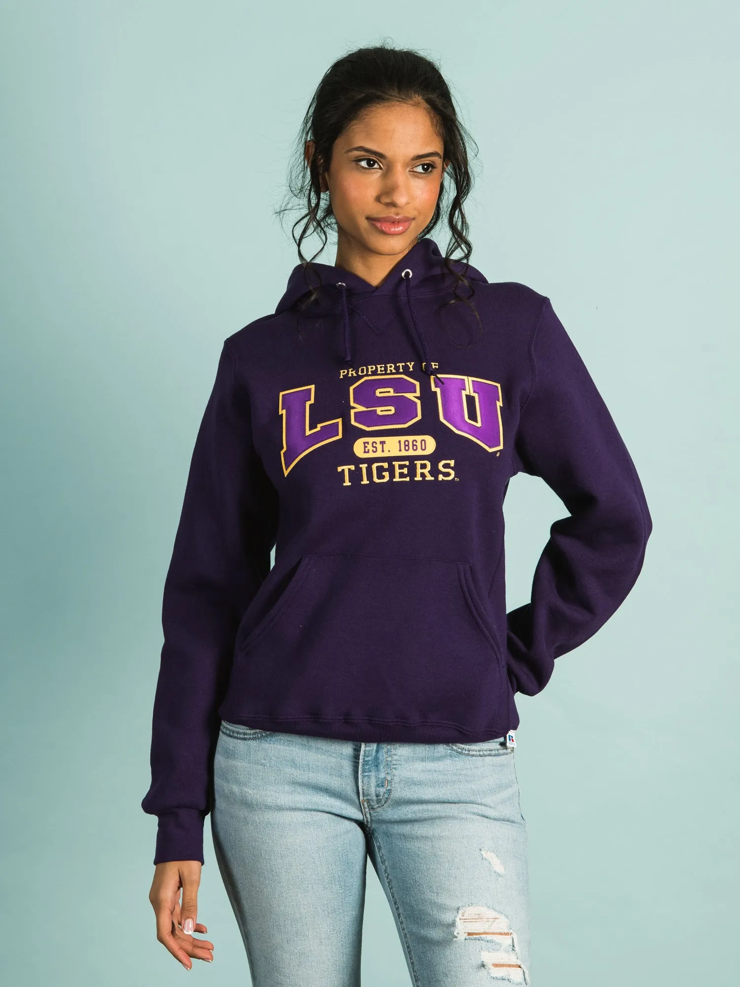 CHAMPION LSU PULLOVER HOODIE