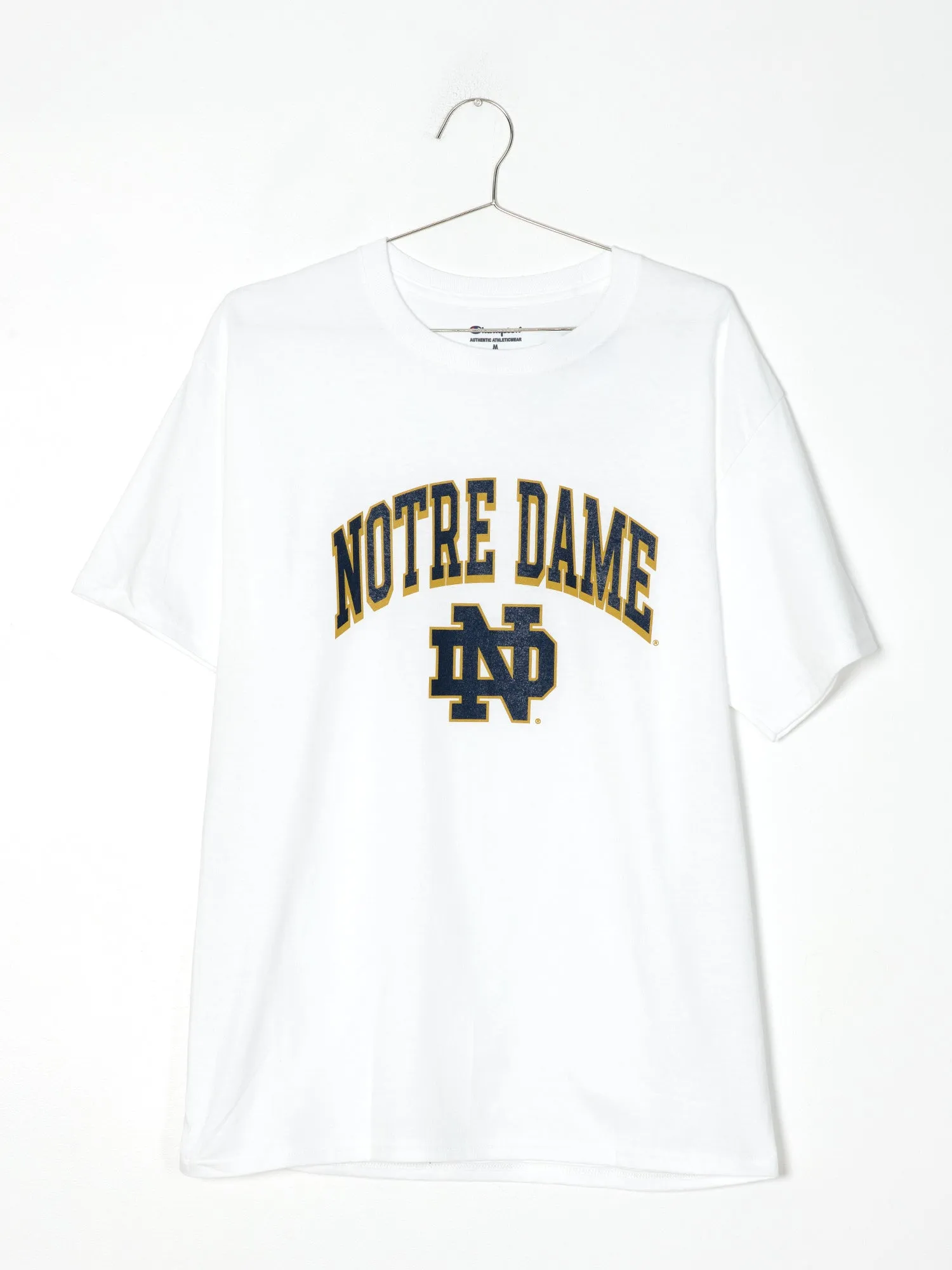 CHAMPION NOTRE DAME SHORT SLEEVE UNIVERSITY TEE   - CLEARANCE