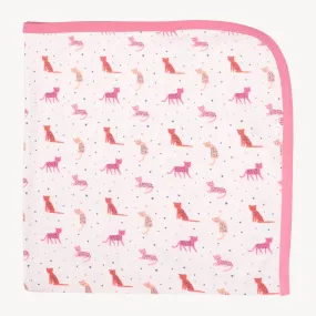 cheetah bonita organic cotton baby blanket