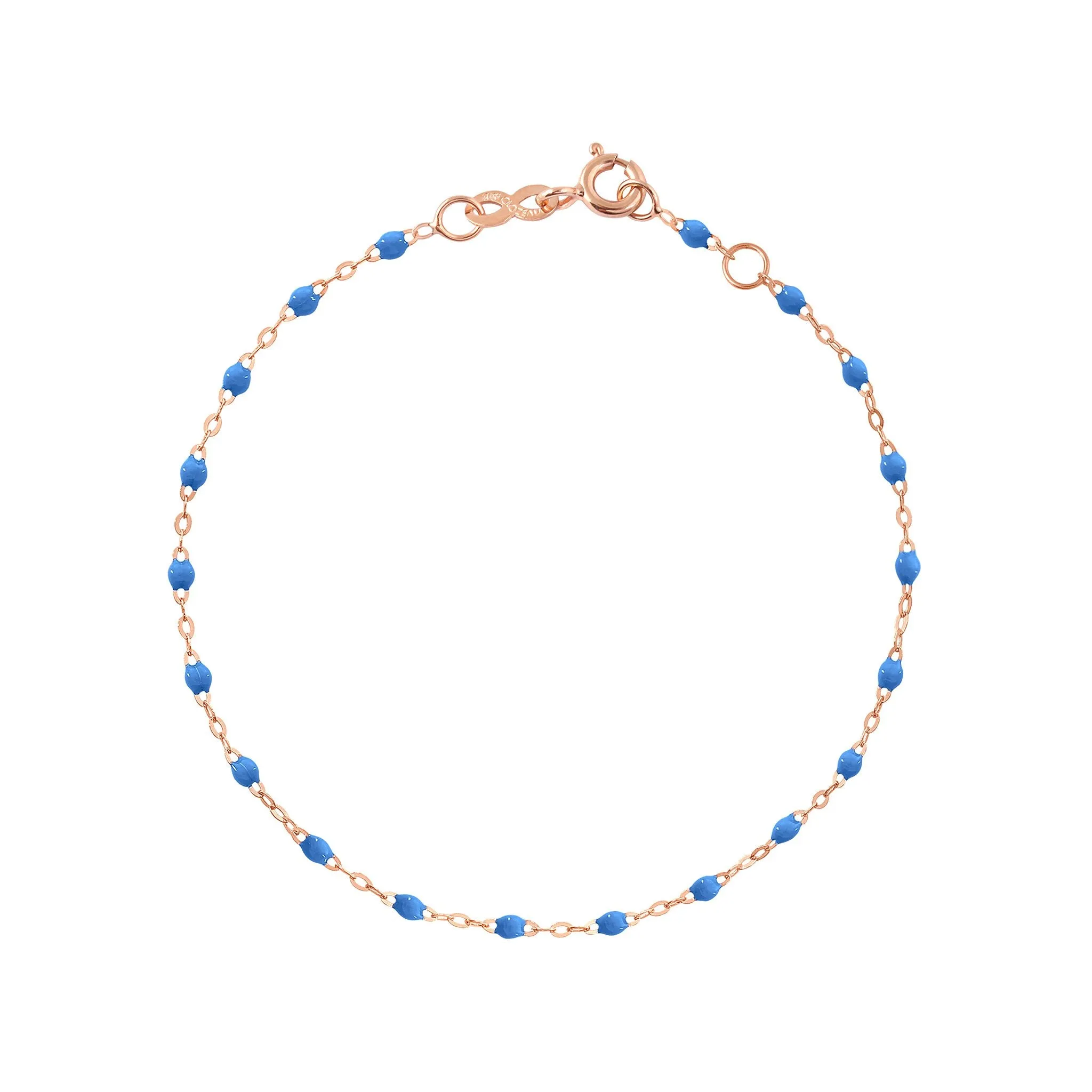 Classic Gigi Blue bracelet, Rose Gold, 6.7"