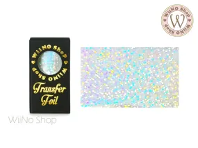 Clear Holographic Dots Nail Transfer Foil (CH-08)