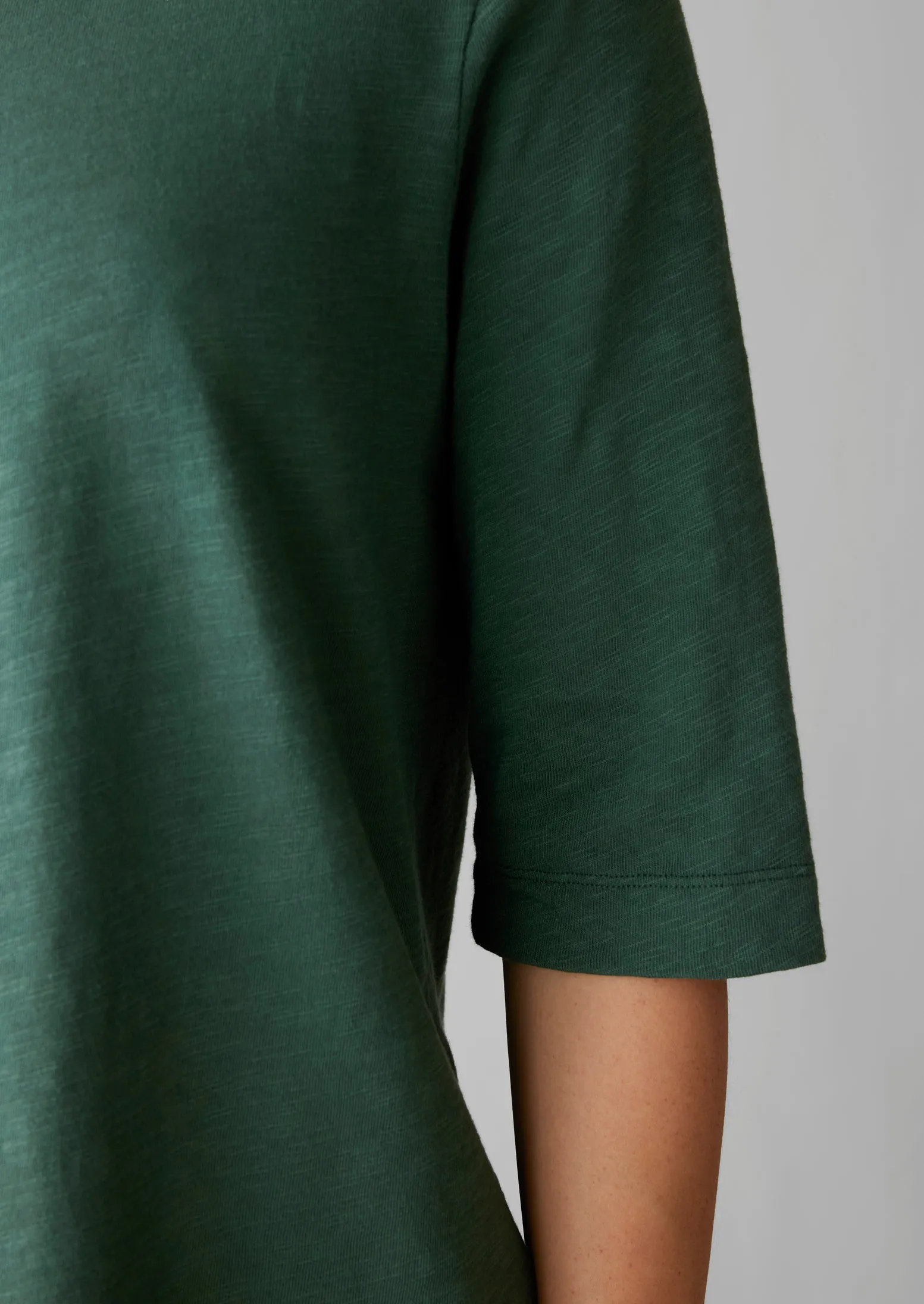 Cleo Garment Dyed Organic Cotton Tee | Marble Green