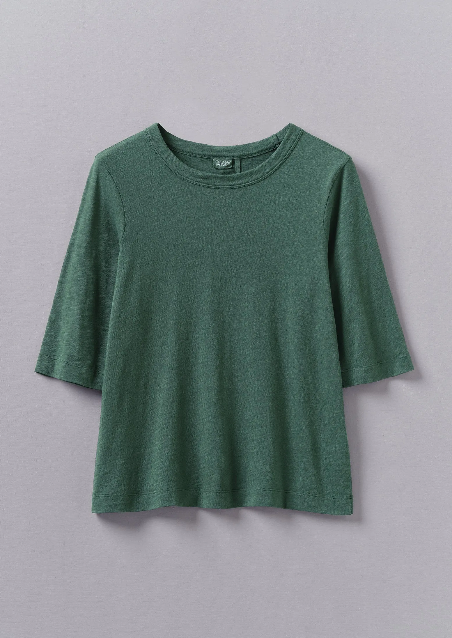 Cleo Garment Dyed Organic Cotton Tee | Marble Green