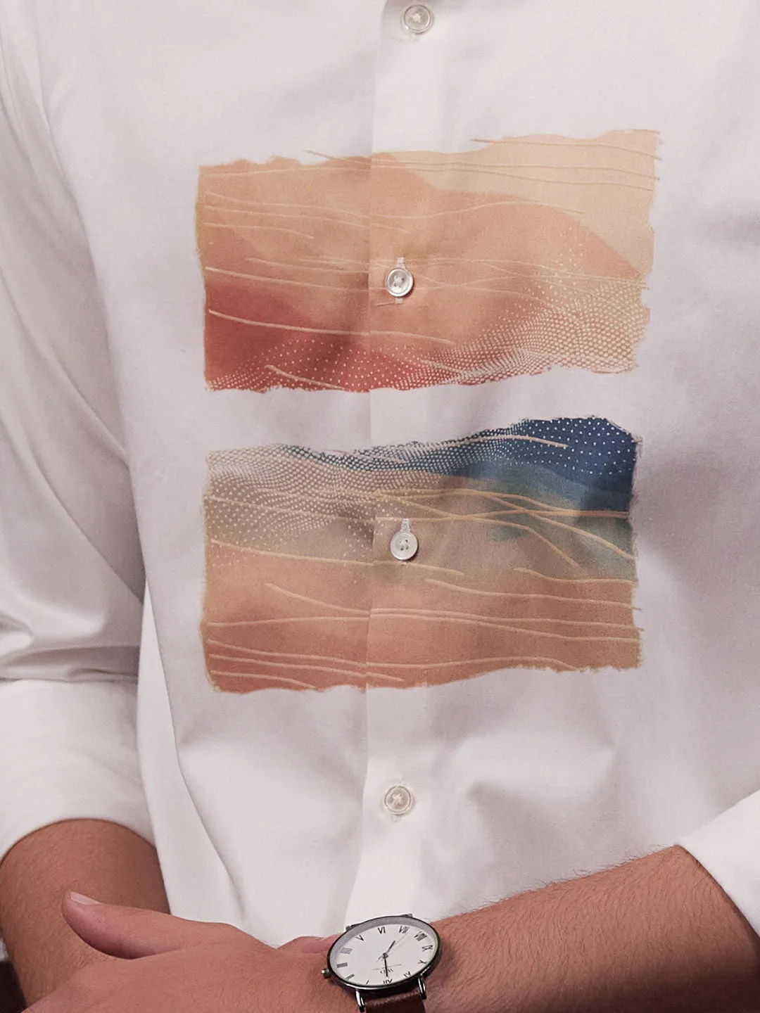 Cotton Party Abstract Shirt - Palette