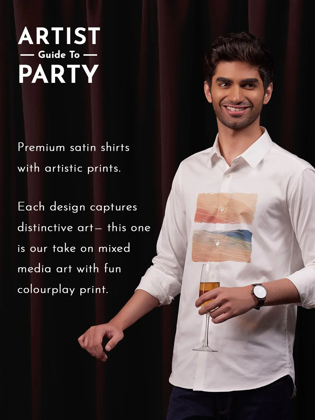 Cotton Party Abstract Shirt - Palette