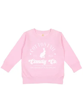 Cottontail Candy Co Kids Easter Sweatshirt - Pink