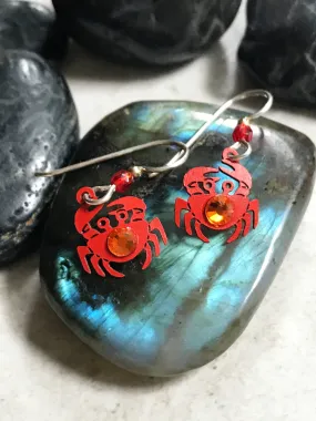 Crystal Crab Dangles by Sienna Sky